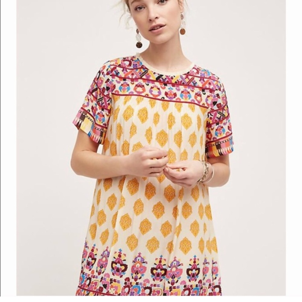 Colorful Anthropologie Dress size S